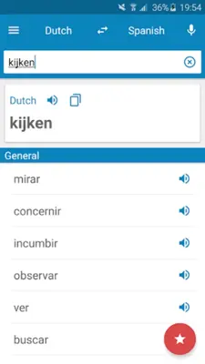 Dutch-Spanish Dictionary android App screenshot 7